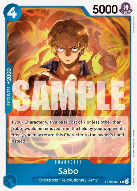 Sabo OP10-049 One Piece card from Royal Blood