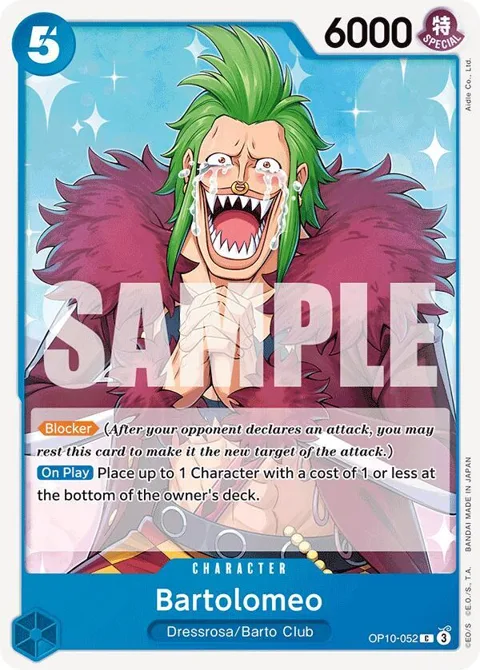 Bartolomeo OP10-052 One Piece card from Royal Blood