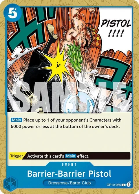 Barrier-Barrier Pistol OP10-060 One Piece card from Royal Blood