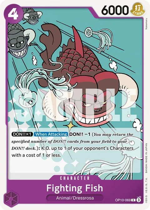 Fighting Fish OP10-069 One Piece card from Royal Blood