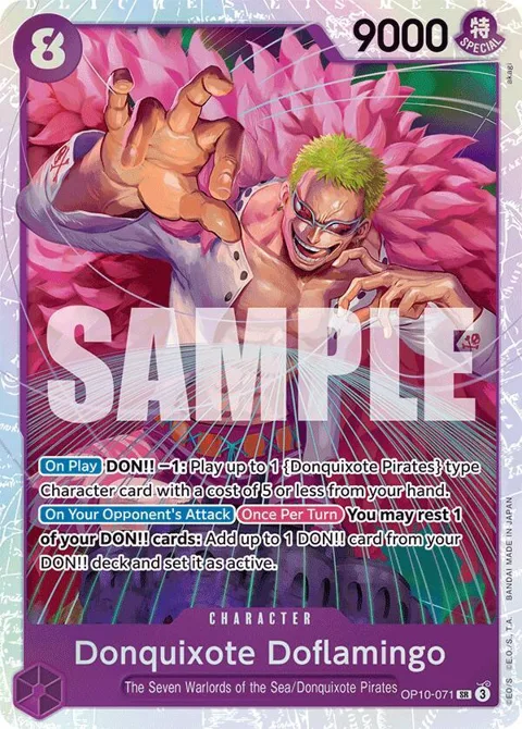 Donquixote Doflamingo OP10-071 One Piece card from Royal Blood