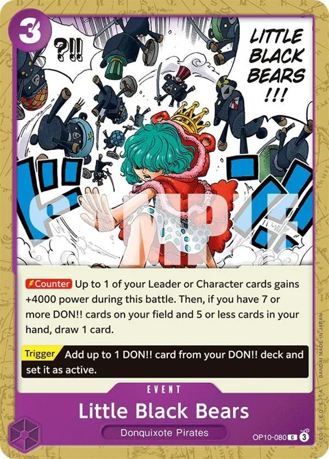 Little Black Bears OP10-080 One Piece card from Royal Blood