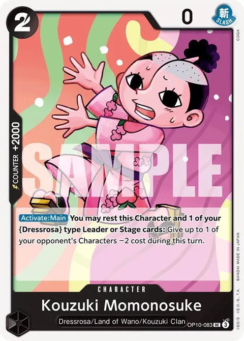 Kouzuki Momonosuke OP10-083 One Piece card from Royal Blood