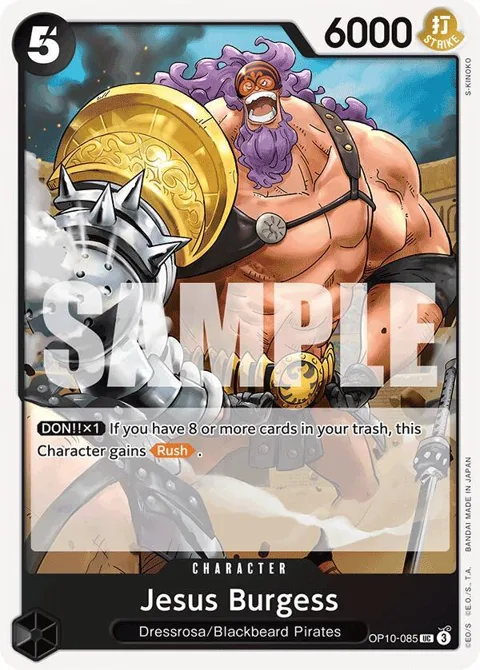 Jesus Burgess OP10-085 One Piece card from Royal Blood