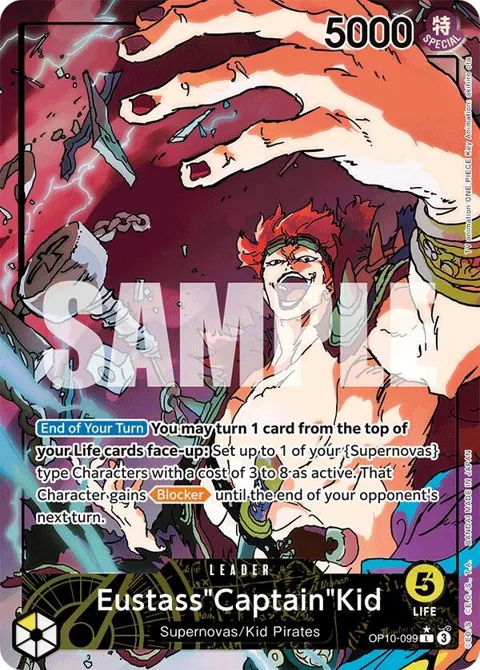 Eustass"Captain"Kid Alt Art OP10-099 One Piece card from Royal Blood