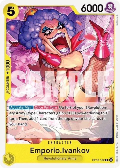Emporio.Ivankov OP10-102 One Piece card from Royal Blood