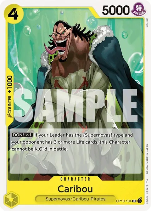 Caribou OP10-104 One Piece card from Royal Blood
