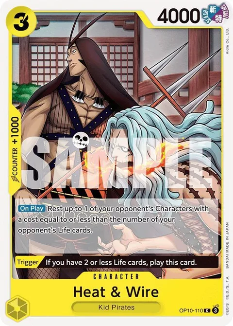 Heat & Wire OP10-110 One Piece card from Royal Blood