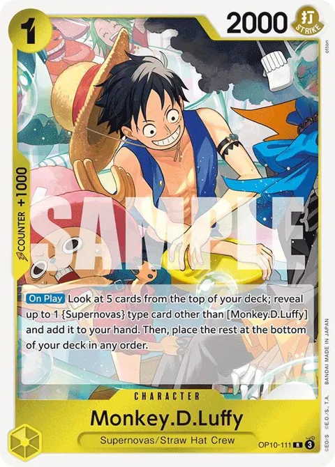 Monkey.D.Luffy OP10-111 OP10 One Piece card from Royal Blood