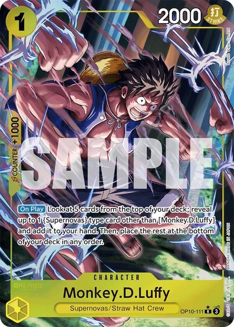 Monkey.D.Luffy Alt Art OP10-111 One Piece card from Royal Blood