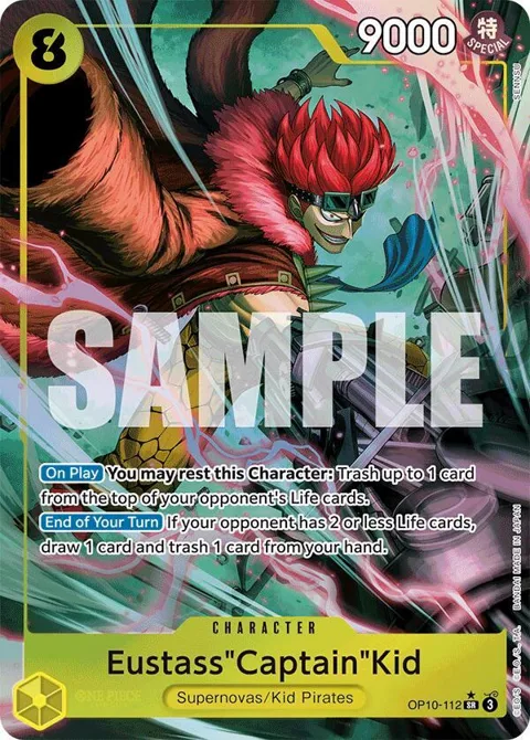 Eustass"Captain"Kid Alt Art OP10-112 One Piece card from Royal Blood