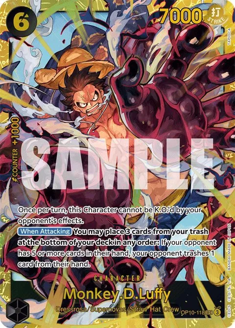 Monkey.D.Luffy OP10-118 One Piece card from Royal Blood