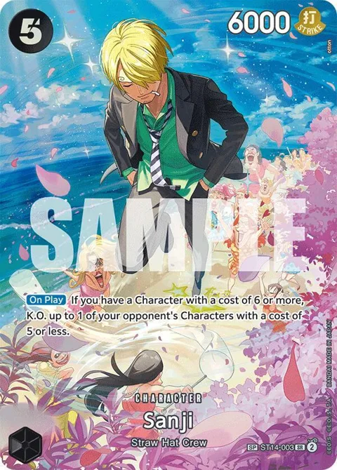 Sanji SP ST14-003 One Piece card from Royal Blood