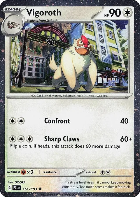 Vigoroth Cosmos Holo #161/193 Holofoil Pokémon card from Miscellaneous Cards & Products