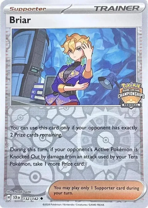 Briar - 132/142 Regional Championship #132/142 Reverse Holofoil Pokémon card from League & Championship Cards