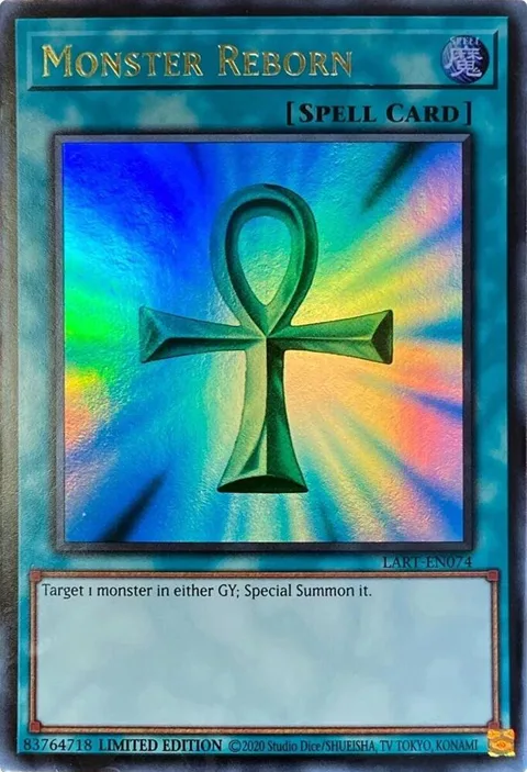Monster Reborn LART-EN074 Yu-Gi-Oh card from The Lost Art Promotion