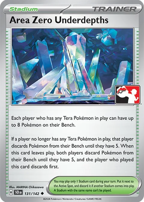 Area Zero Underdepths #131/142 Pokémon card from Prize Pack Series Cards