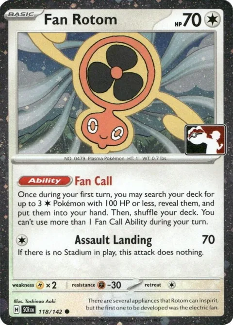 Fan Rotom - 118/142 Cosmos Holo #118/142 Holofoil Pokémon card from Prize Pack Series Cards