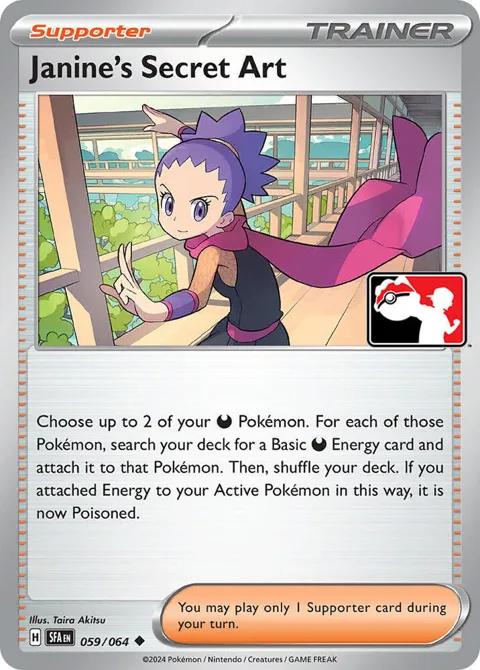 Janine's Secret Art #059/064 Pokémon card from Prize Pack Series Cards