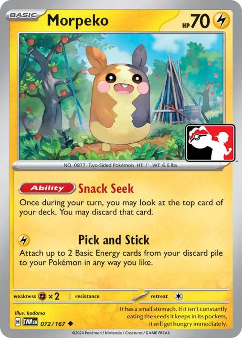 Morpeko - 072-167 #072/167 Pokémon card from Prize Pack Series Cards