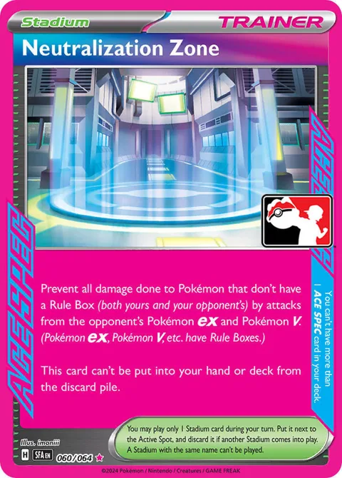 Neutralization Zone #060/064 Holofoil Pokémon card from Prize Pack Series Cards