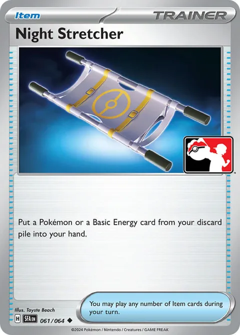 Night Stretcher #061/064 Pokémon card from Prize Pack Series Cards