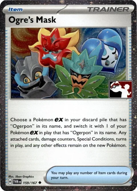 Ogre's Mask - 159/167 Cosmos Holo #159/167 Holofoil Pokémon card from Prize Pack Series Cards