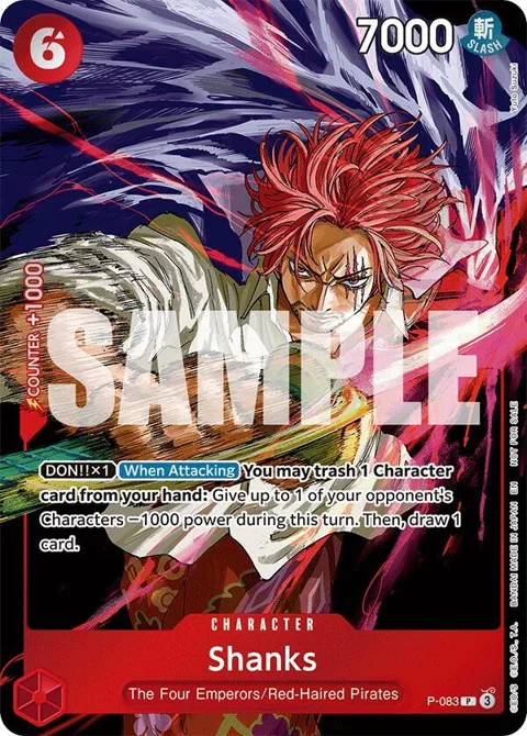 Shanks Event Pack Vol. 6 P-083 One Piece card from One Piece Promotion Cards