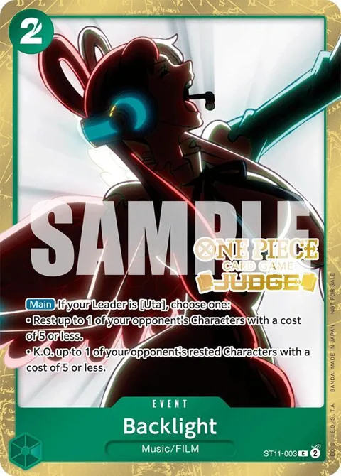 Backlight Judge Pack Vol. 5 ST11-003 One Piece card from One Piece Promotion Cards