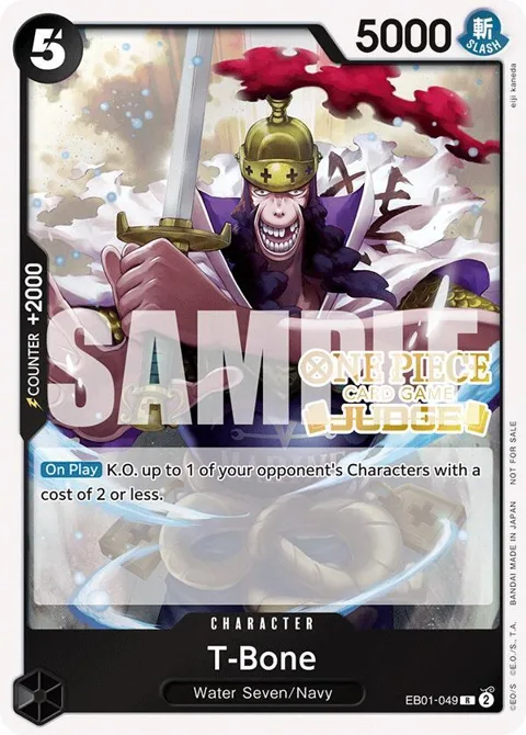 T-Bone Judge Pack Vol. 5 EB01-049 One Piece card from One Piece Promotion Cards