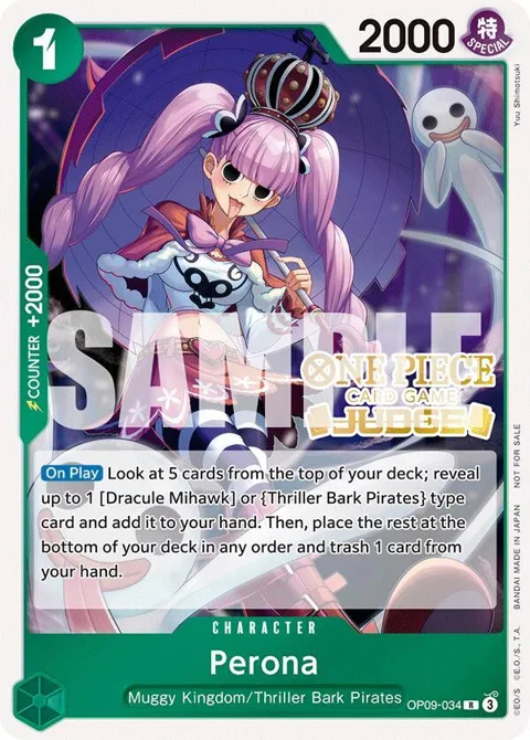 Perona Judge Pack Vol. 5 OP09-034 One Piece card from One Piece Promotion Cards