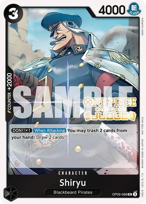 Shiryu Judge Pack Vol. 5 OP09-088 One Piece card from One Piece Promotion Cards