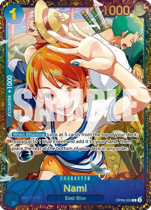 Nami Championship 25-26 Regionals Season 1 OP09-050 One Piece card from One Piece Promotion Cards