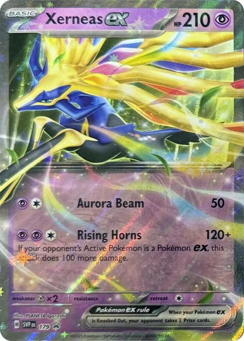 Xerneas ex #179 Holofoil Pokémon card from Scarlet & Violet Promo Cards