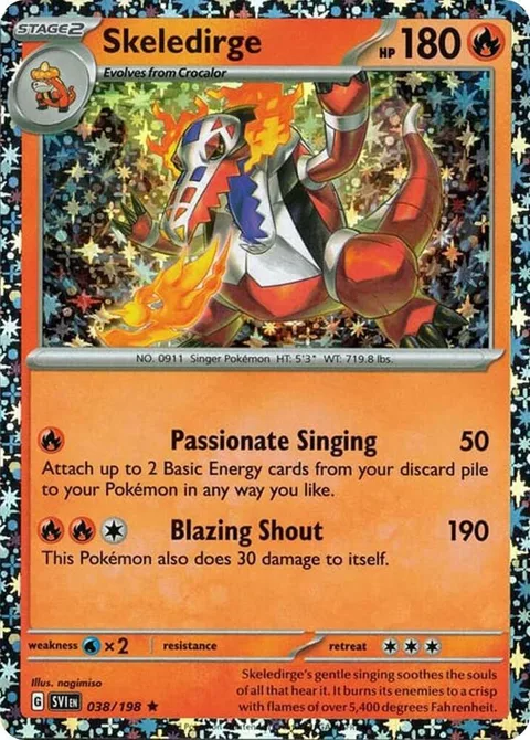 Skeledirge - 038/198 Sparkle Holo #038/198 Holofoil Pokémon card from Miscellaneous Cards & Products