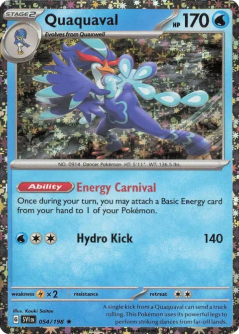 Quaquaval - 054/198 Sparkle Holo #054/198 Holofoil Pokémon card from Miscellaneous Cards & Products