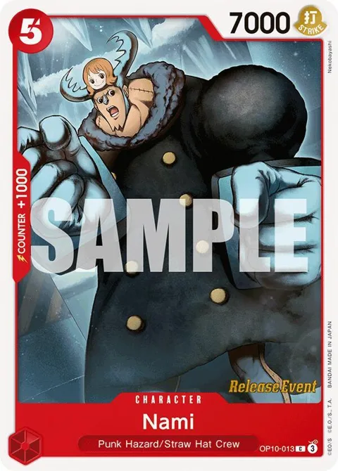 Nami OP10-013 Pre-Release One Piece card from Royal Blood Release Event Cards