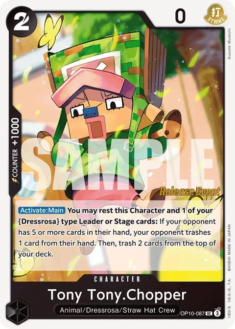 Tony Tony.Chopper OP10-087 Pre-Release One Piece card from Royal Blood Release Event Cards