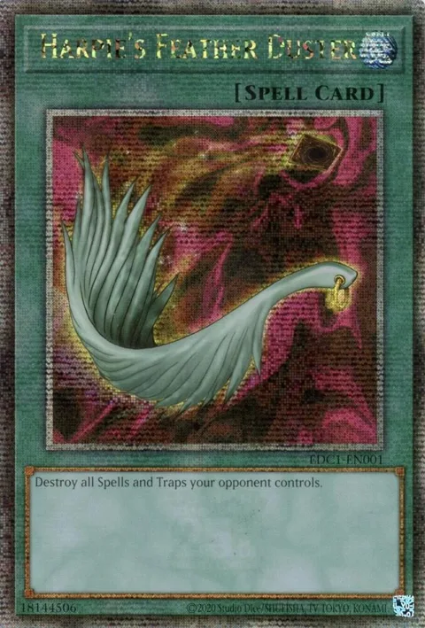 Harpie's Feather Duster EDC1-EN001 Yu-Gi-Oh card from Early Days Collection Promotional Cards