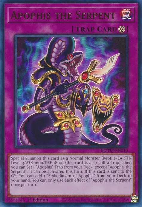 Apophis the Serpent MZTM-EN010 Yu-Gi-Oh card from Maze of the Master
