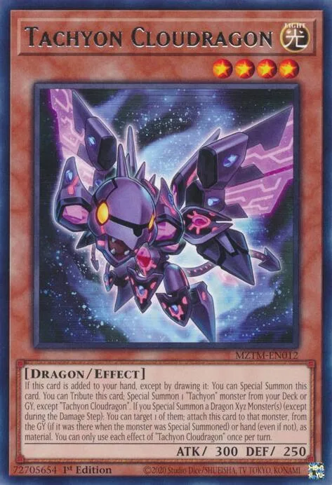 Tachyon Cloudragon MZTM-EN012 Yu-Gi-Oh card from Maze of the Master
