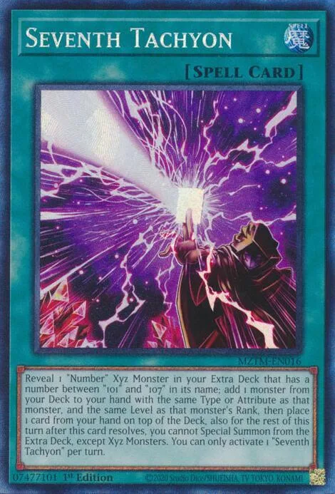 Seventh Tachyon Collector's Rare MZTM-EN016 Yu-Gi-Oh card from Maze of the Master