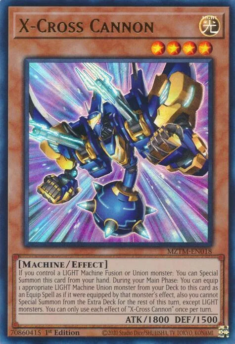 X-Cross Cannon MZTM-EN018 Yu-Gi-Oh card from Maze of the Master