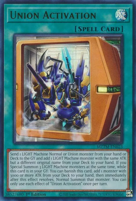 Union Activation MZTM-EN023 Yu-Gi-Oh card from Maze of the Master