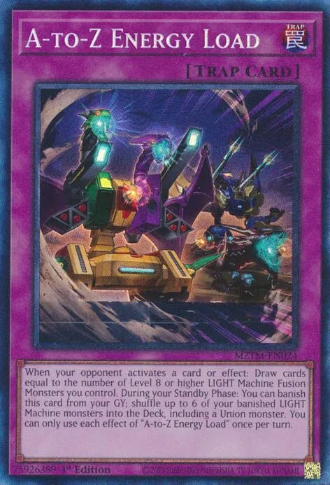 A-to-Z Energy Load Collector's Rare MZTM-EN024 Yu-Gi-Oh card from Maze of the Master