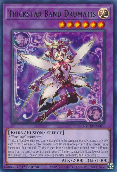 Trickstar Band Drumatis MZTM-EN027 Yu-Gi-Oh card from Maze of the Master