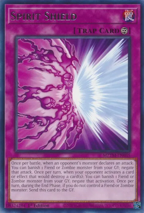 Spirit Shield MZTM-EN035 Yu-Gi-Oh card from Maze of the Master