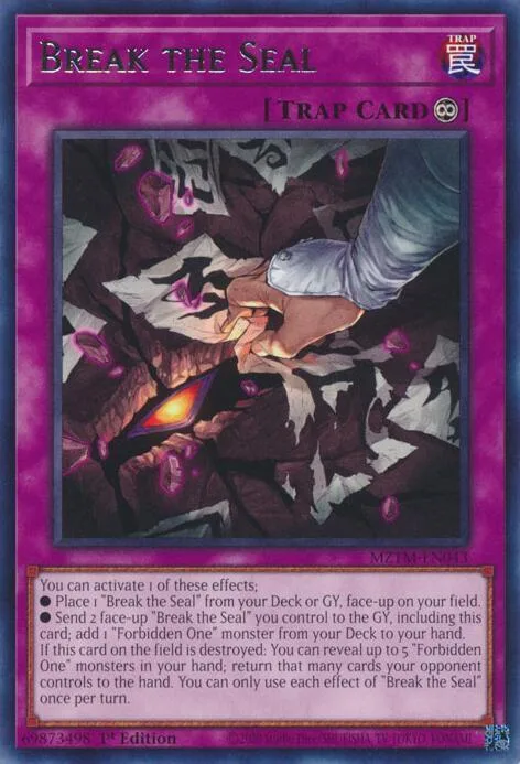 Break the Seal MZTM-EN043 Yu-Gi-Oh card from Maze of the Master