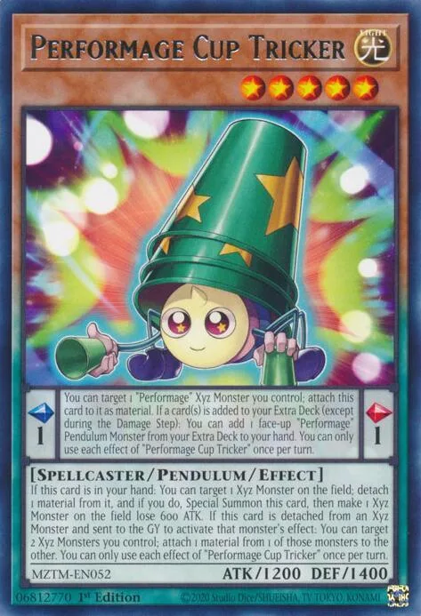 Performage Cup Tricker MZTM-EN052 Yu-Gi-Oh card from Maze of the Master