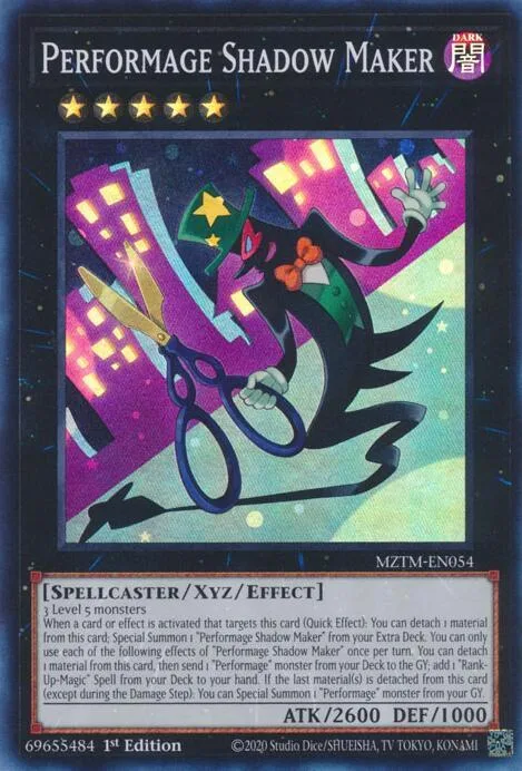 Performage Shadow Maker MZTM-EN054 Yu-Gi-Oh card from Maze of the Master